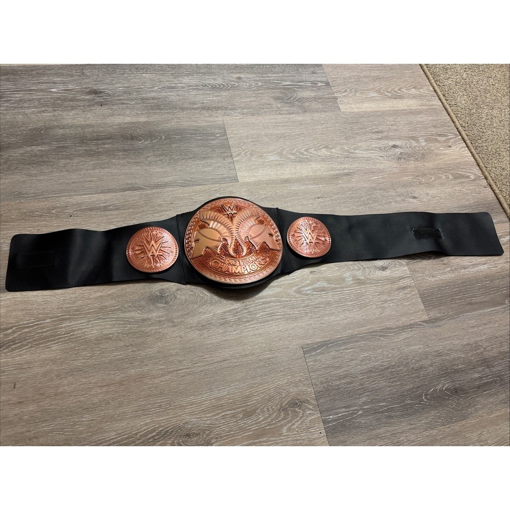 WWE Tag Team Championship Toy Belt 2014 Mattel X1108 Penny Bronze Spartan